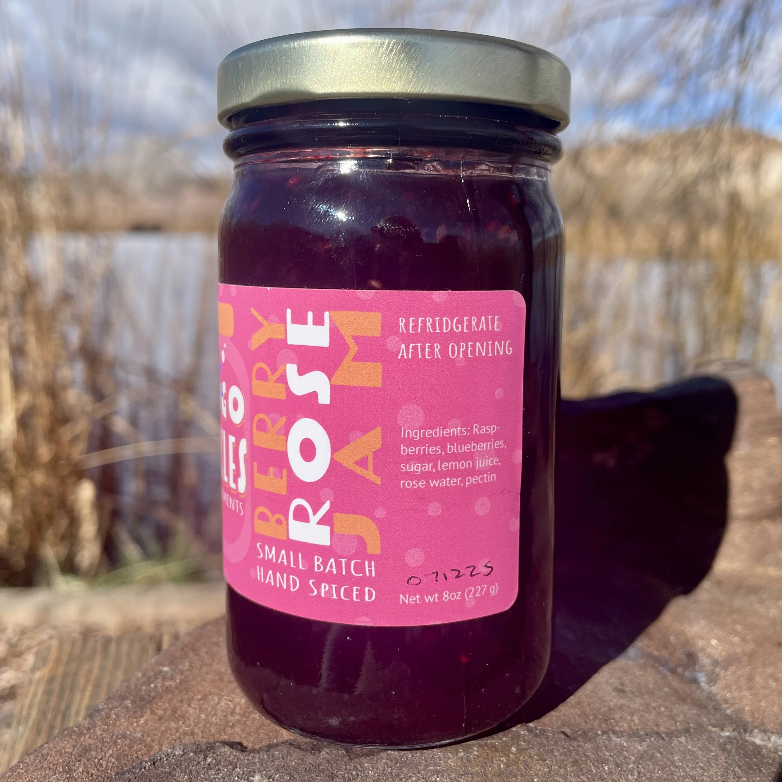 Indigo Pickles ~ Rose Berry Jam — Hell's Backbone Grill & Farm